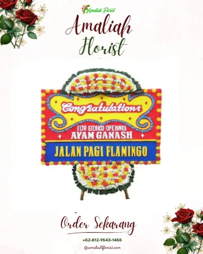 Bunga Papan Congratulation di Kampung Pondok